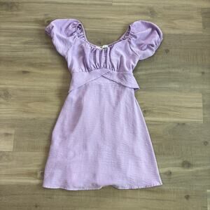 Altar'd State Light Purple Short Sleeve Dress Women Size Small